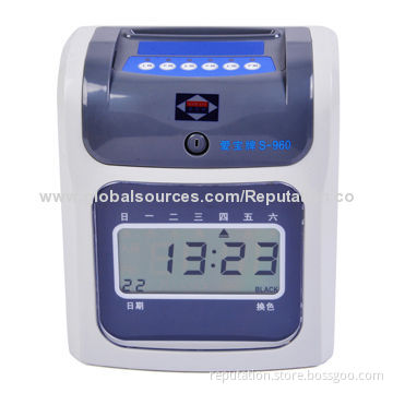 Time Recorder with 12.5V DC/1.5A Power Source